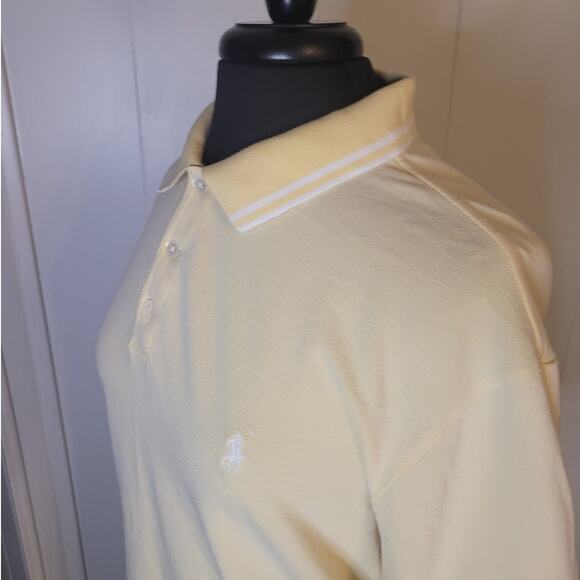 Polo Ralph Lauren Men’s XXL Yellow Stretch Mesh Polo Shirt Classic Fit NWOT - Picture 6 of 10